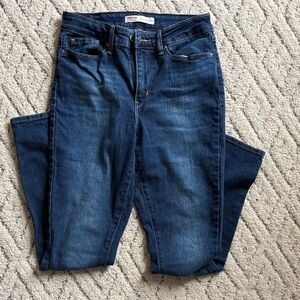 Signature by Levi Strauss High-Rise Skinny Jeans - Deep Blue